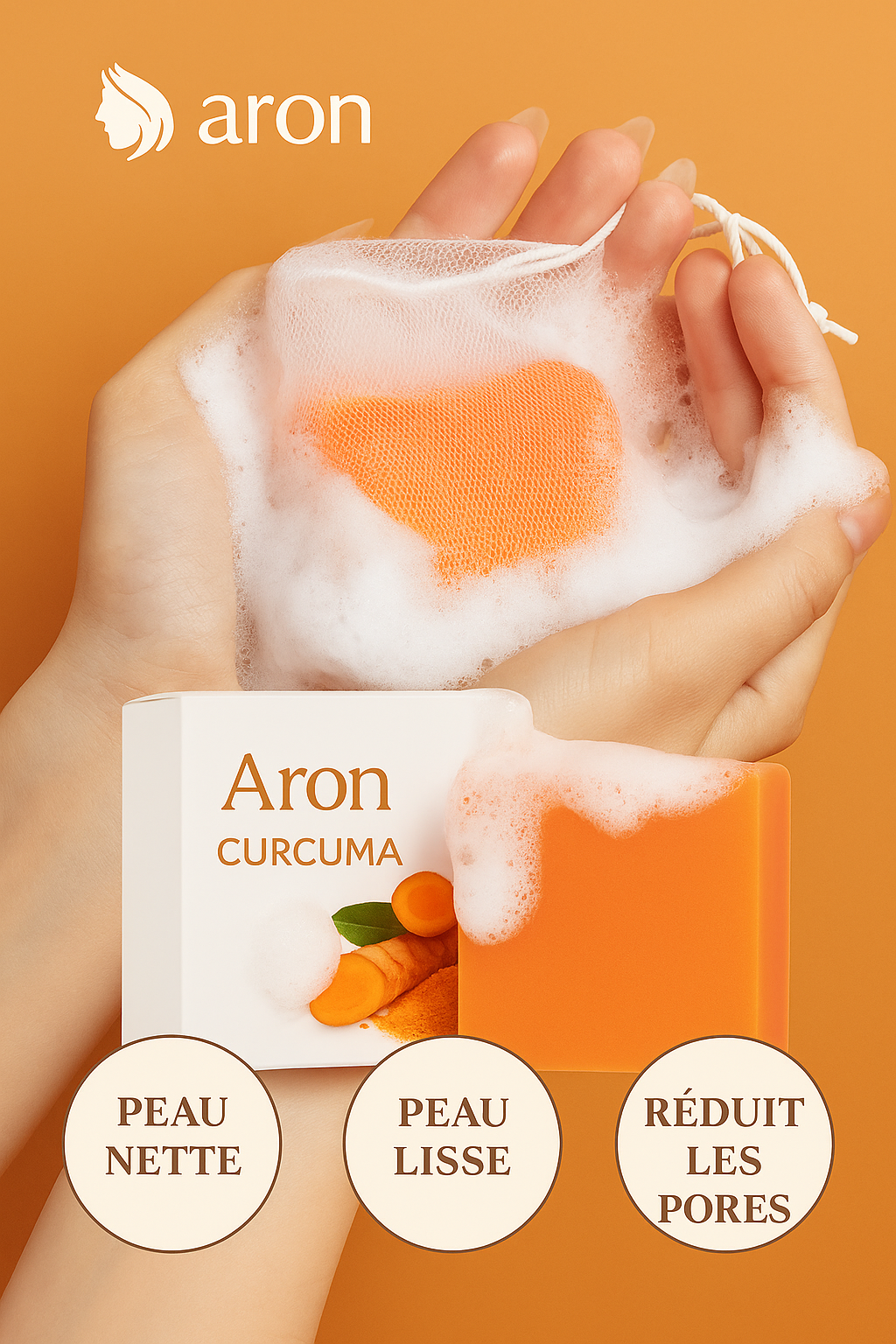 Aron – Savon Éclat Curcuma & Citron
