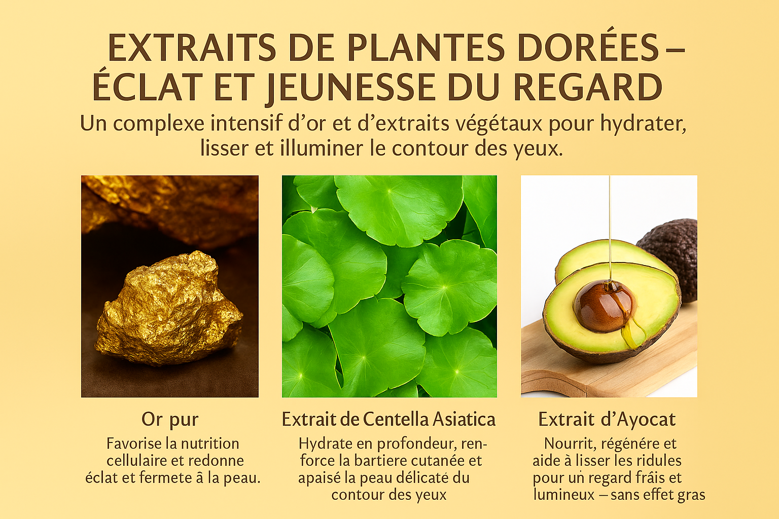 ARON Gold Eye Mask — Éclat et regard reposé