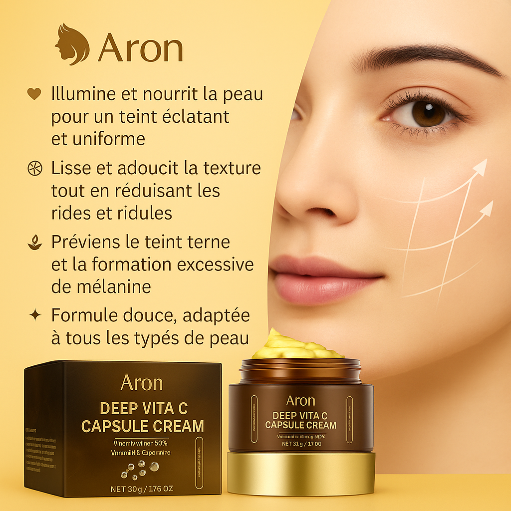 Aron Deep Vita C Capsule Cream – Éclat & Hydratation Intense
