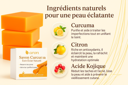 Aron – Savon Éclat Curcuma & Citron
