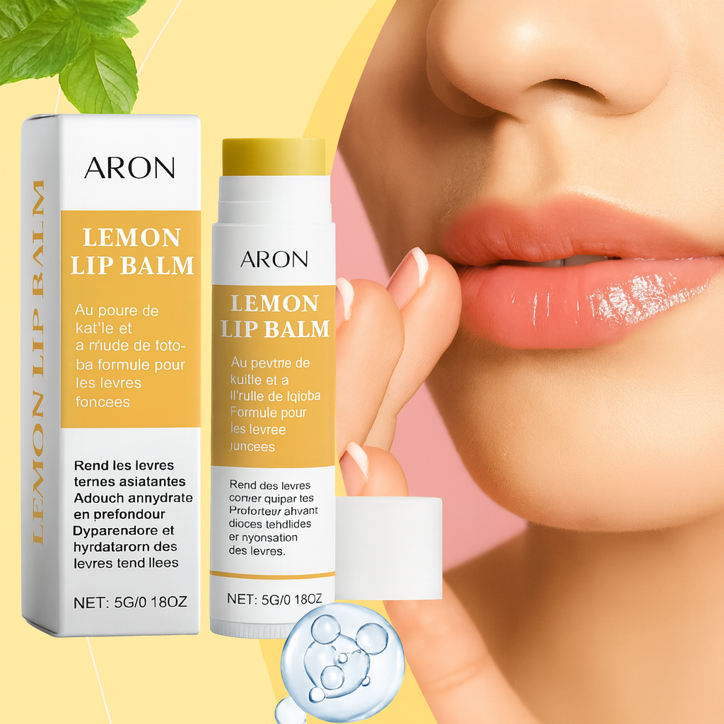 ARON – Baume à Lèvres Citron, Gingembre & Curcuma