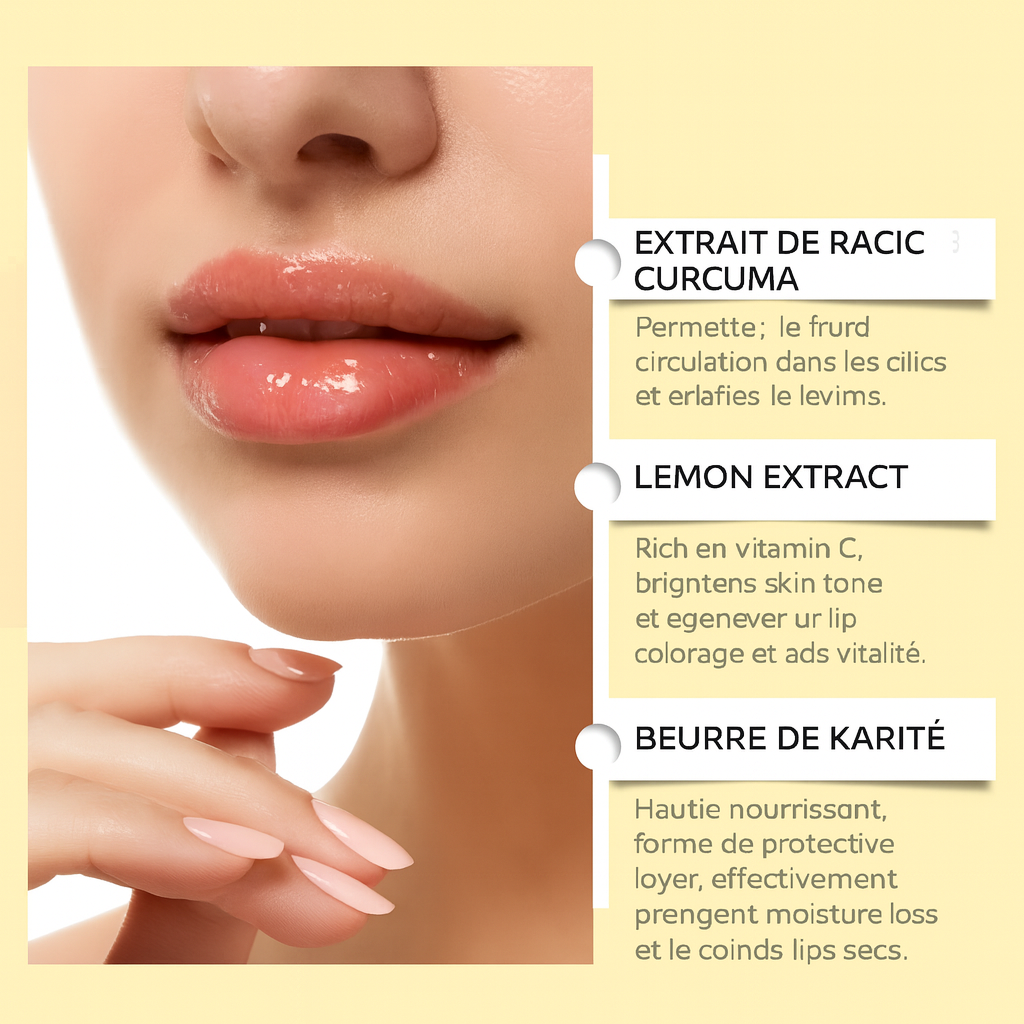 ARON – Baume à Lèvres Citron, Gingembre & Curcuma